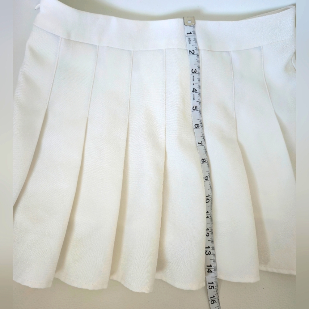 White Pleated Sport Skirt - Picture 6 of 9